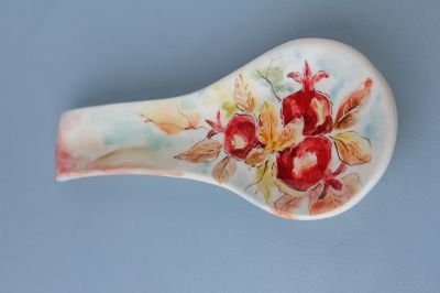 Spoon with pomegranades